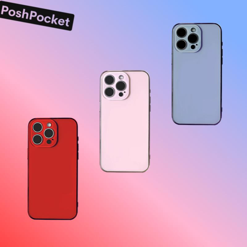 Summer Color Phone Case | Lens & Screen Protection｜Pink 3- Cameras Phone Case