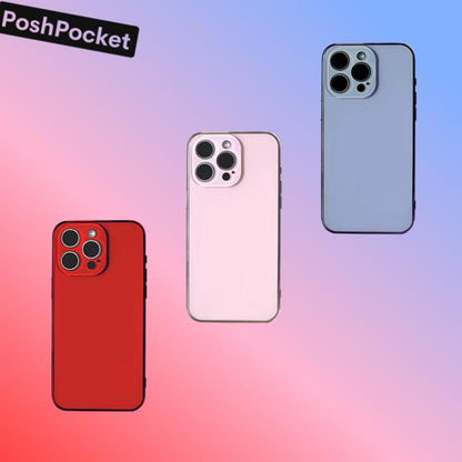 Summer Color Phone Case | Lens & Screen Protection｜Pink 3- Cameras Phone Case